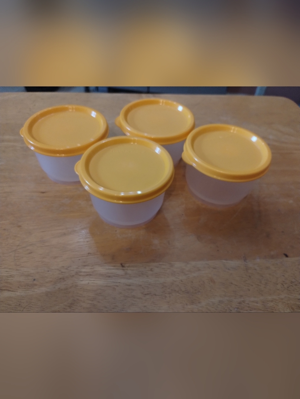 New Tupperware Snack Containers Set 4PC Mini Food Storage Cups BPA Free Meal